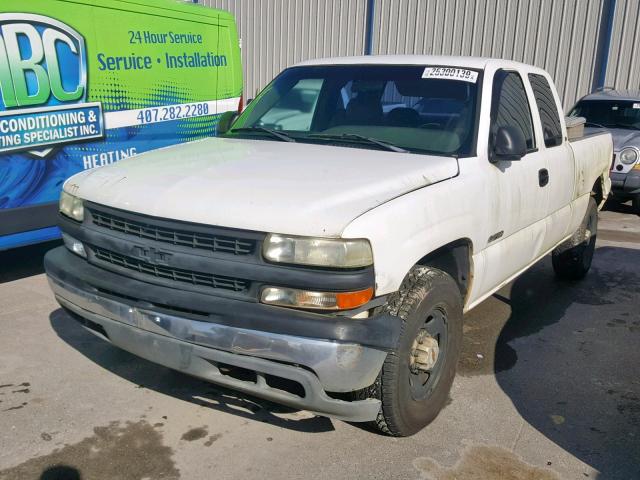 1GCFC29T0XZ126004 - 1999 CHEVROLET SILVERADO WHITE photo 2