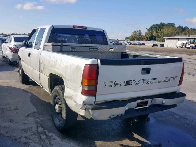 1GCFC29T0XZ126004 - 1999 CHEVROLET SILVERADO WHITE photo 3