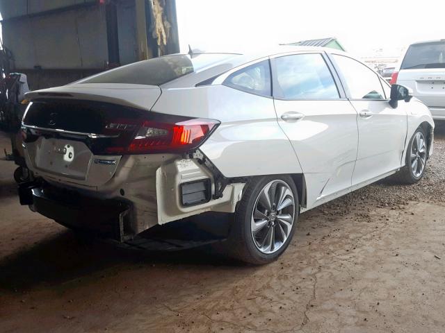 JHMZC5F16JC015709 - 2018 HONDA CLARITY WHITE photo 4