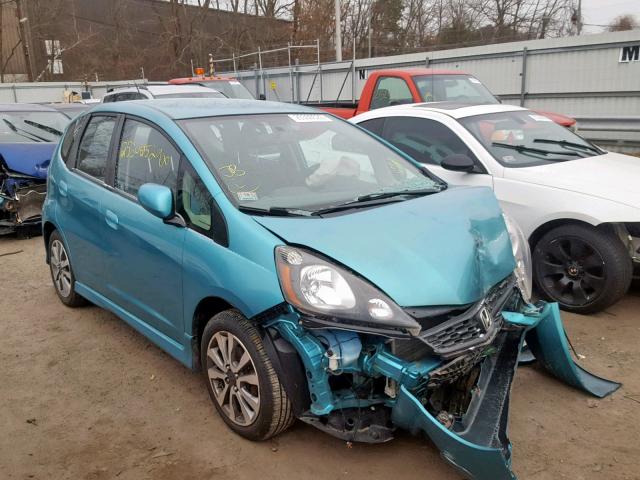 JHMGE8G56DC030509 - 2013 HONDA FIT SPORT TEAL photo 1