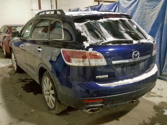 JM3TB38A780136909 - 2008 MAZDA CX-9 BLUE photo 3