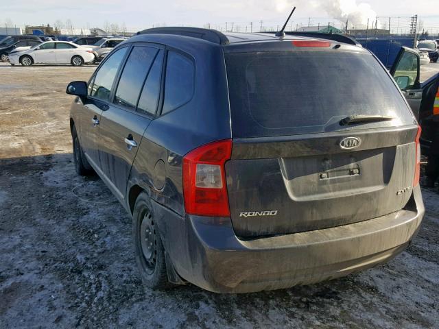 KNAFG526787127915 - 2008 KIA RONDO LX GRAY photo 3