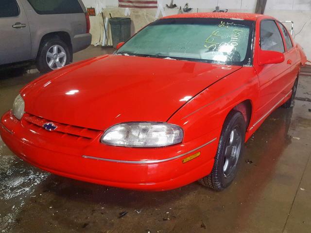 2G1WW12M6T9244740 - 1996 CHEVROLET MONTE CARL RED photo 2