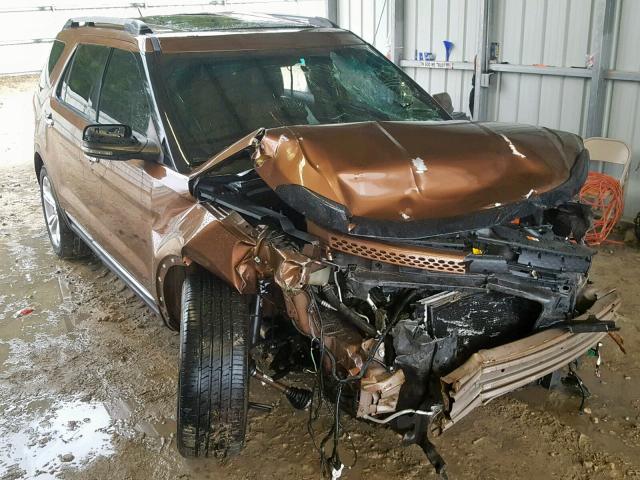 1FMHK7F88BGA02975 - 2011 FORD EXPLORER L BROWN photo 1