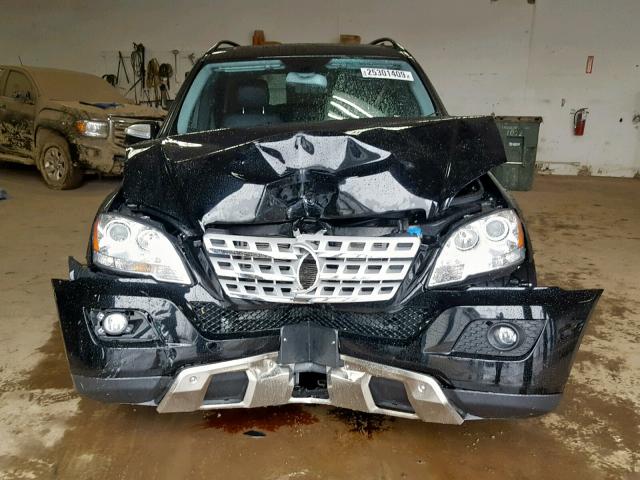 4JGBB86E89A465164 - 2009 MERCEDES-BENZ ML 350 BLACK photo 7