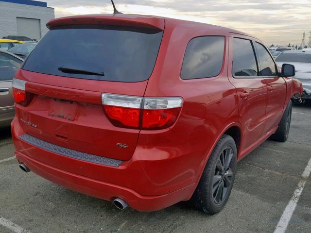 1C4SDHCT6DC689175 - 2013 DODGE DURANGO R/ RED photo 4