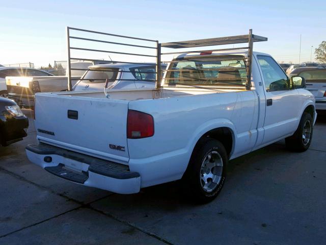 1GTCS14H638173492 - 2003 GMC SONOMA WHITE photo 4