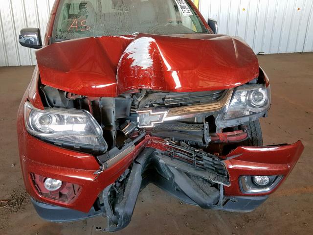 1GCGTCE35G1171938 - 2016 CHEVROLET COLORADO L RED photo 9