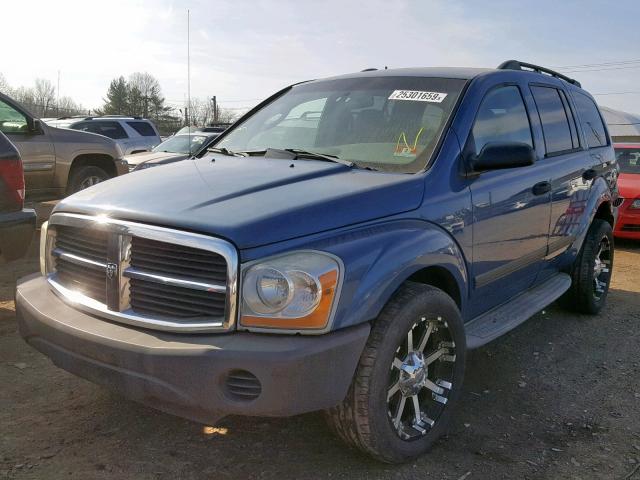 1D4HB38N35F567924 - 2005 DODGE DURANGO ST BLUE photo 2