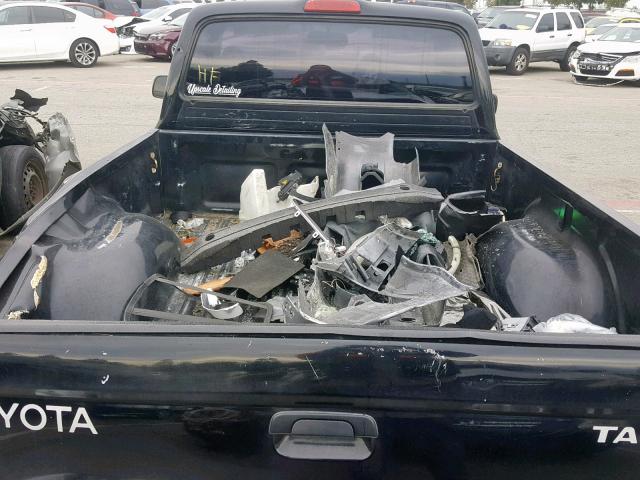 4TANL42N1XZ435205 - 1999 TOYOTA TACOMA BLACK photo 6