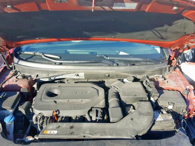 5NPE24AF9GH394489 - 2016 HYUNDAI SONATA SE RED photo 7