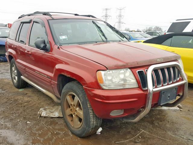 1J4GW58N03C506807 - 2003 JEEP GRAND CHER RED photo 1