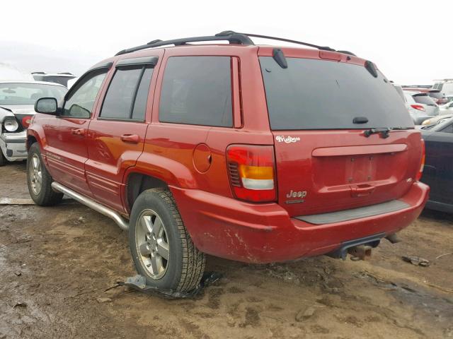 1J4GW58N03C506807 - 2003 JEEP GRAND CHER RED photo 3