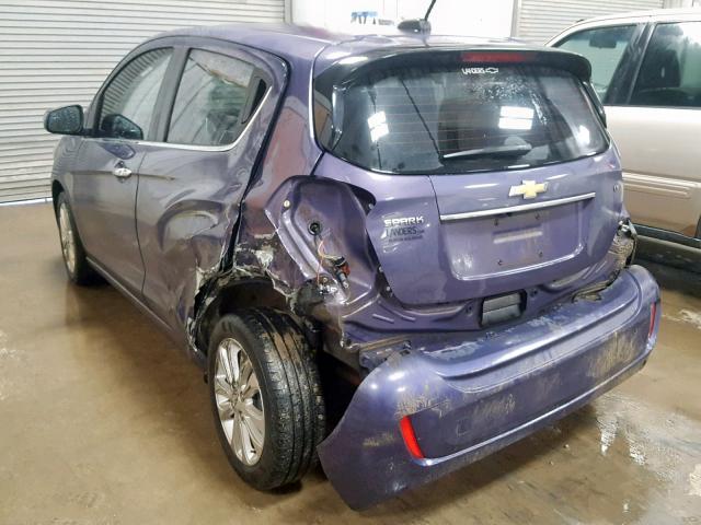 KL8CF6SA6HC717185 - 2017 CHEVROLET SPARK 2LT PURPLE photo 3