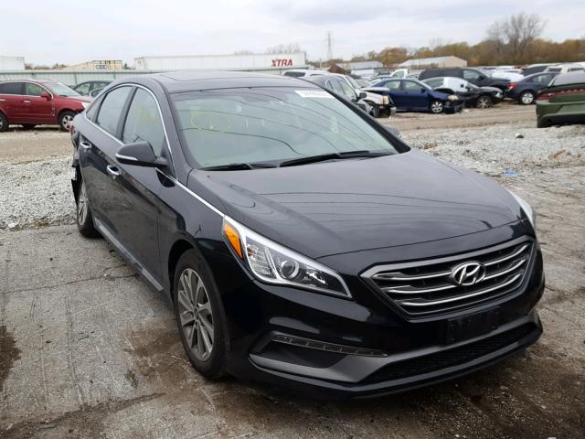 5NPE34AFXHH574241 - 2017 HYUNDAI SONATA SPO BLACK photo 2