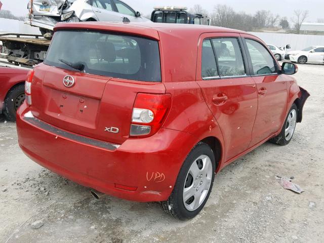 JTKKU10449J047960 - 2009 TOYOTA SCION XD RED photo 4