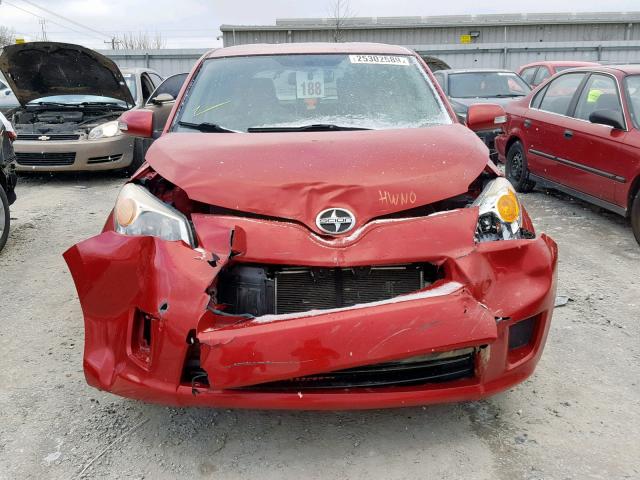 JTKKU10449J047960 - 2009 TOYOTA SCION XD RED photo 9