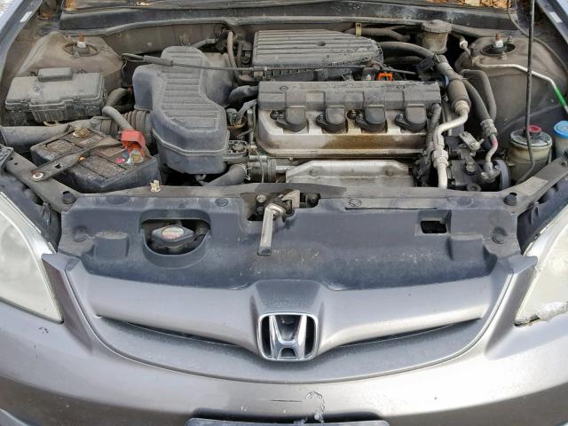 2HGES16415H621221 - 2005 HONDA CIVIC DX GRAY photo 7