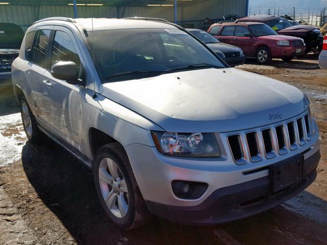 1C4NJDBB7ED536713 - 2014 JEEP COMPASS SP SILVER photo 1