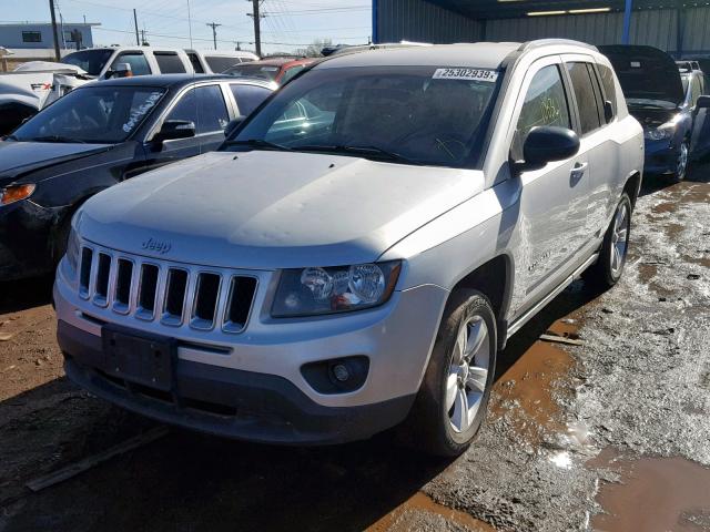 1C4NJDBB7ED536713 - 2014 JEEP COMPASS SP SILVER photo 2