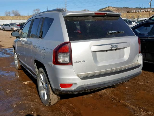 1C4NJDBB7ED536713 - 2014 JEEP COMPASS SP SILVER photo 3
