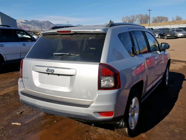 1C4NJDBB7ED536713 - 2014 JEEP COMPASS SP SILVER photo 4