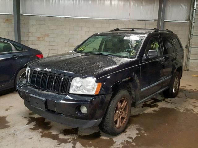 1J8GR48K07C524302 - 2007 JEEP GRAND CHER BLACK photo 2