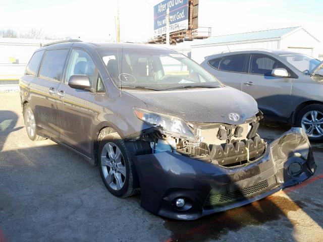 5TDXK3DC2DS285365 - 2013 TOYOTA SIENNA SPO GRAY photo 1