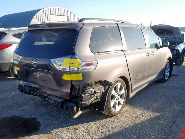 5TDXK3DC2DS285365 - 2013 TOYOTA SIENNA SPO GRAY photo 4