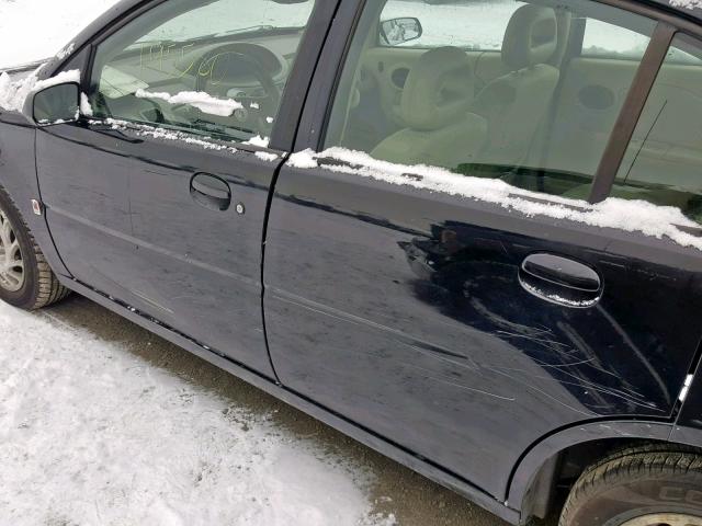 1G8AJ54F85Z103662 - 2005 SATURN ION LEVEL BLACK photo 9