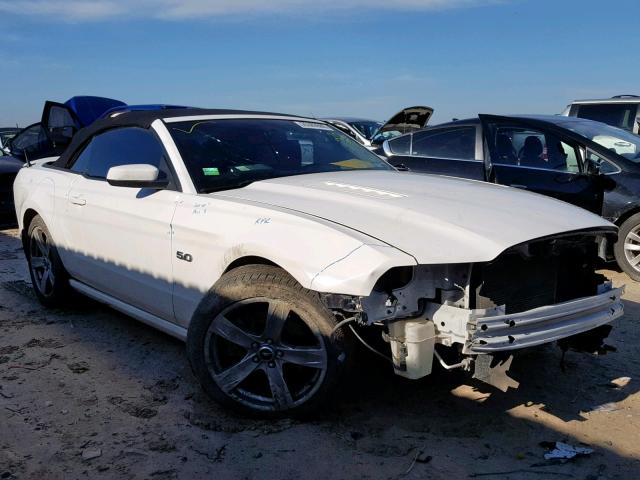 1ZVBP8FF5D5206175 - 2013 FORD MUSTANG GT WHITE photo 1