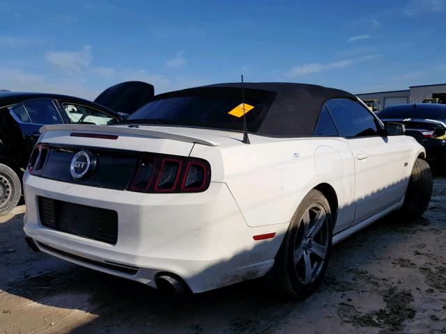 1ZVBP8FF5D5206175 - 2013 FORD MUSTANG GT WHITE photo 4