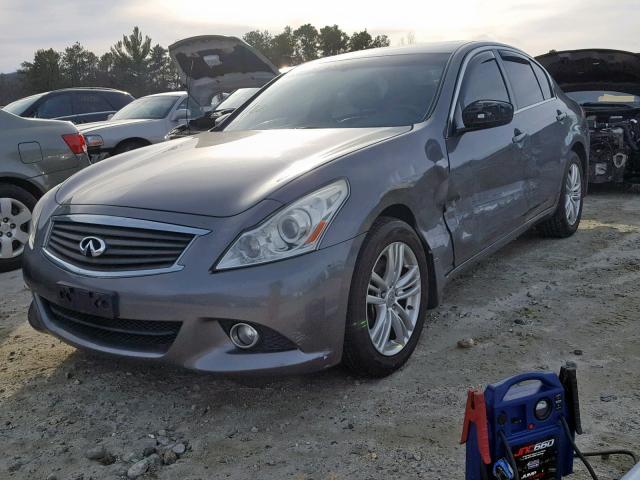 JN1CV6AR1CM680246 - 2012 INFINITI G37 GRAY photo 2