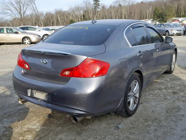 JN1CV6AR1CM680246 - 2012 INFINITI G37 GRAY photo 4