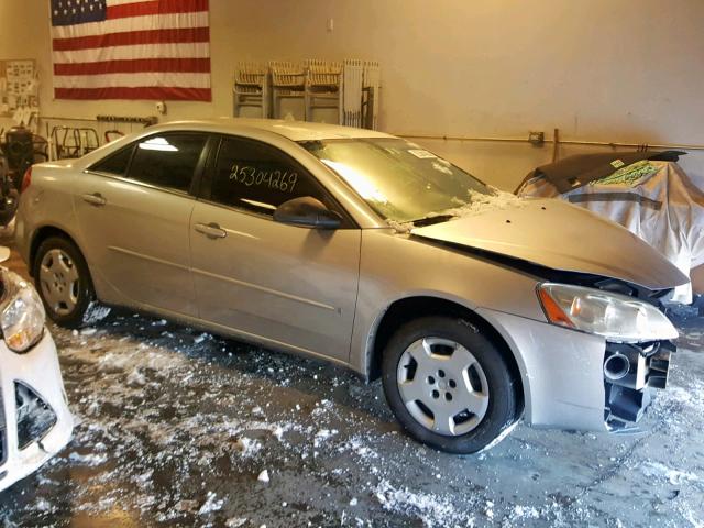 1G2ZF55B864254459 - 2006 PONTIAC G6 SE SILVER photo 1