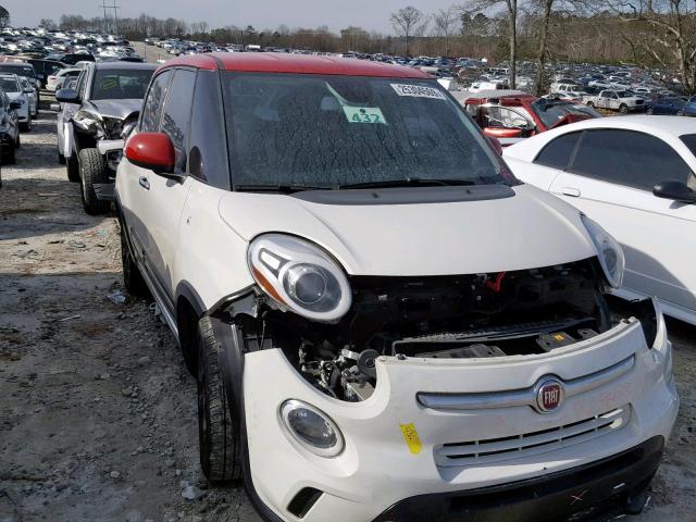 ZFBCFADH0GZ038175 - 2016 FIAT 500L TREKK WHITE photo 1