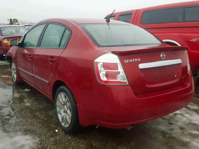 3N1AB6AP1BL687804 - 2011 NISSAN SENTRA 2.0 RED photo 3