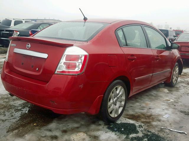 3N1AB6AP1BL687804 - 2011 NISSAN SENTRA 2.0 RED photo 4