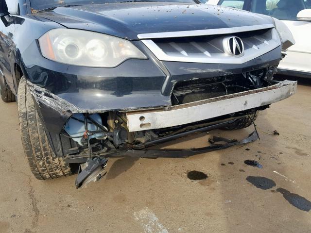 5J8TB18557A000501 - 2007 ACURA RDX TECHNO BLACK photo 9