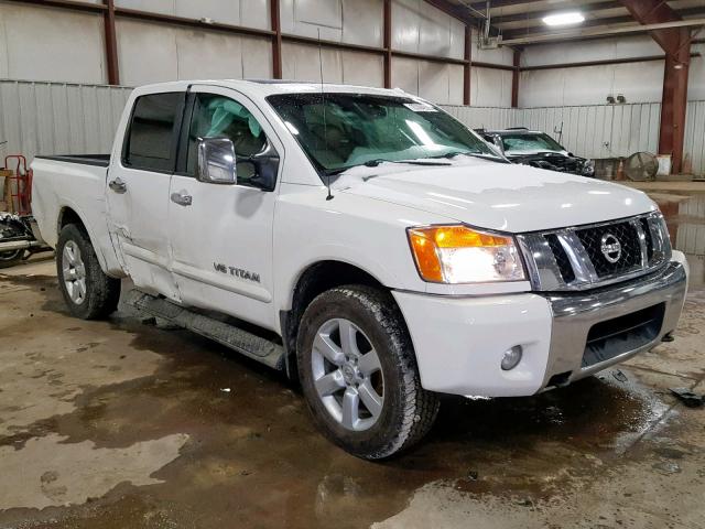 1N6AA0EC7CN314480 - 2012 NISSAN TITAN S WHITE photo 1