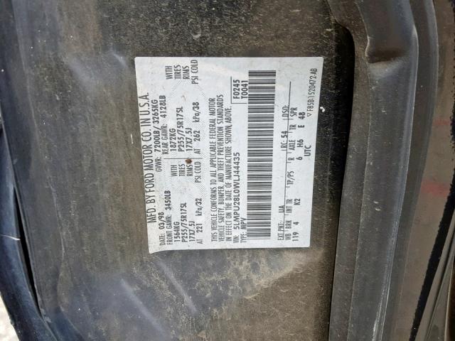 5LMPU28L0WLJ44435 - 1998 LINCOLN NAVIGATOR 黑色 照片 10