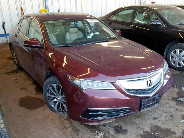 19UUB1F33FA017009 - 2015 ACURA TLX MAROON photo 1