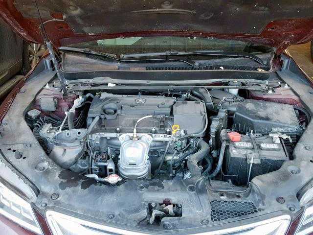 19UUB1F33FA017009 - 2015 ACURA TLX MAROON photo 7