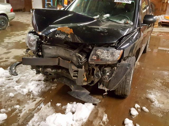 1C4NJDBB8FD142980 - 2015 JEEP COMPASS SP შავი ფოტო 9