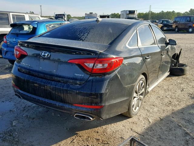 5NPE34AF3GH405077 - 2016 HYUNDAI SONATA SPO BLACK photo 4