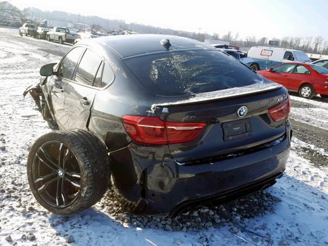 5YMKW8C51F0R42975 - 2015 BMW X6 M BLACK photo 3