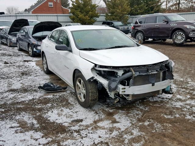 1G1ZB5ST3GF297089 - 2016 CHEVROLET MALIBU LS WHITE photo 1