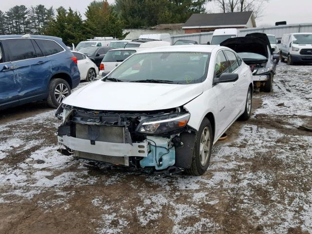 1G1ZB5ST3GF297089 - 2016 CHEVROLET MALIBU LS WHITE photo 2