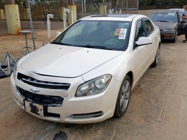 1G1ZD5EB6A4144996 - 2010 CHEVROLET MALIBU 2LT WHITE photo 2