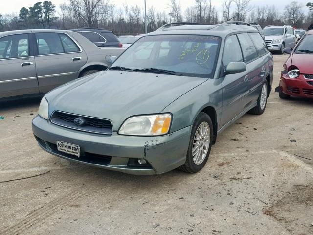 4S3BH625947302526 - 2004 SUBARU LEGACY L S GREEN photo 2